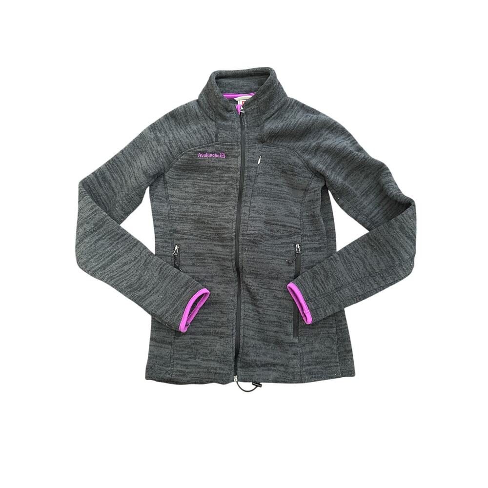 Avalanche Full Zip Womens Sz Small Sweatshirt Thermal Layering